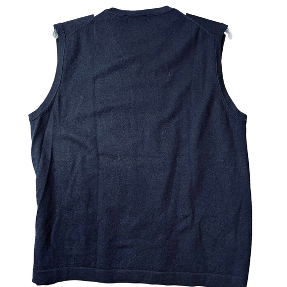 Garret Scott Sweater Vest Mens XL Golf Argyle Extra Fine Merino Wool Pullover - Picture 2 of 5